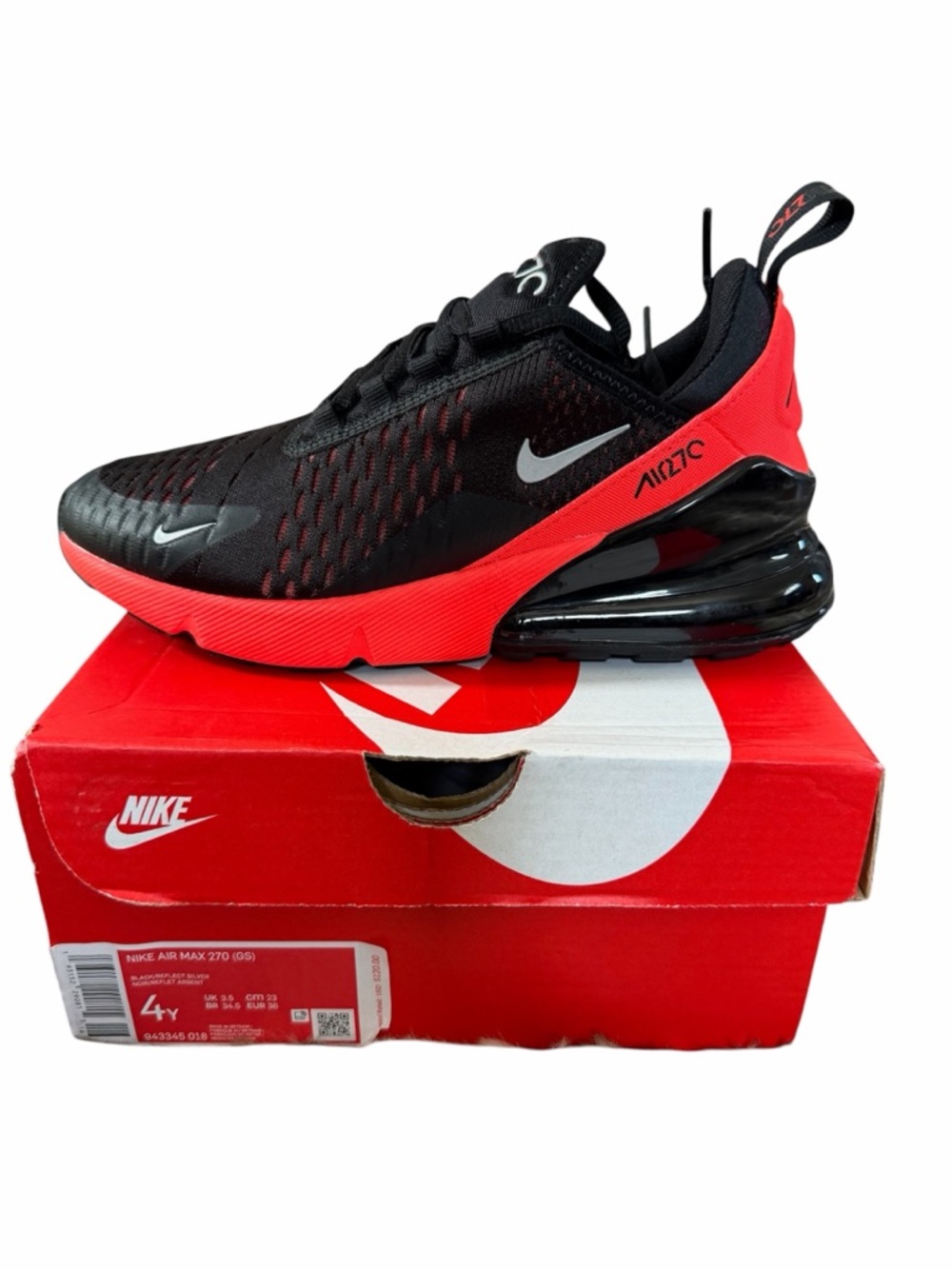 Nike Red Shoe Box Label - Air Max 270 (GS)